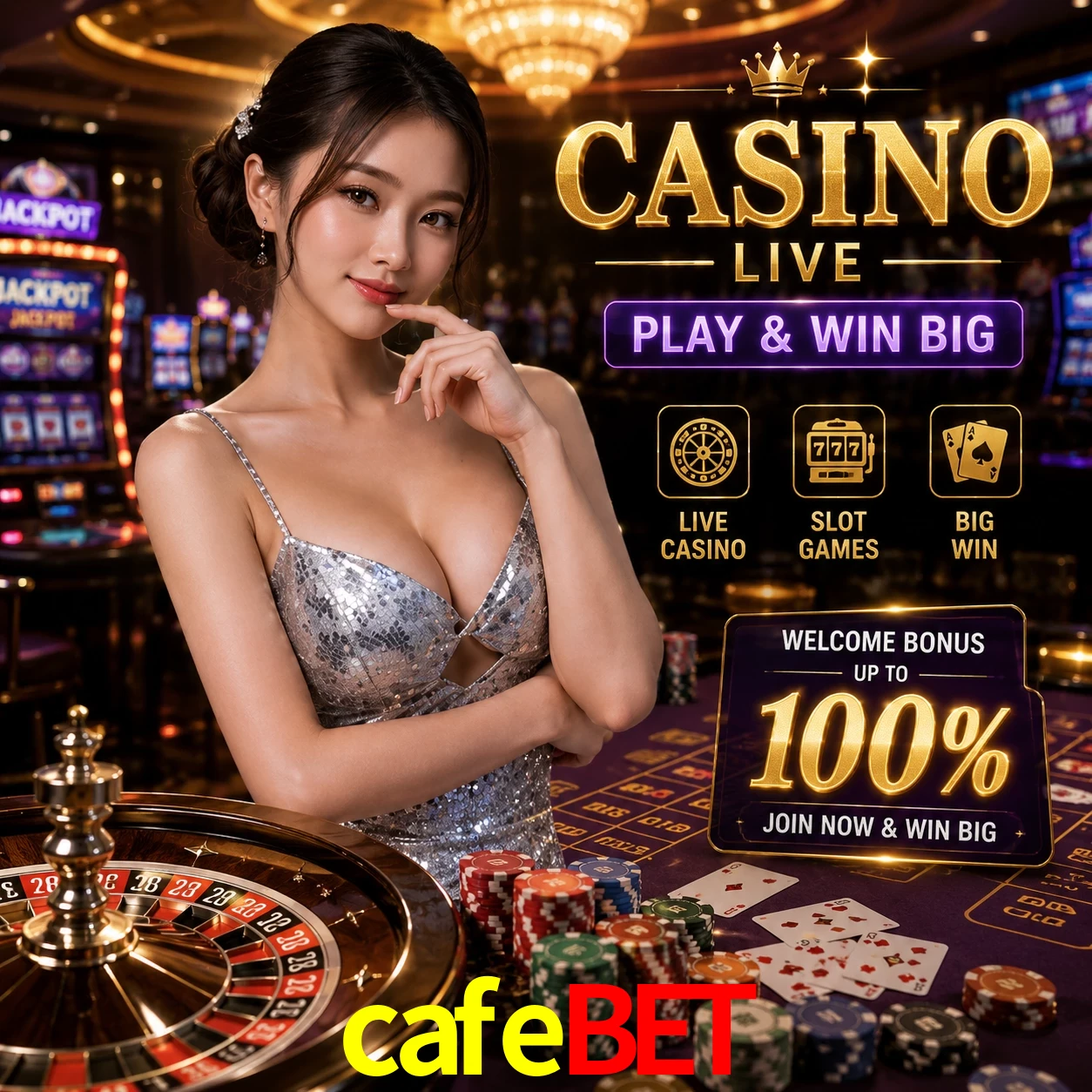 Aplicativo móvel cafebet para iOS e Android